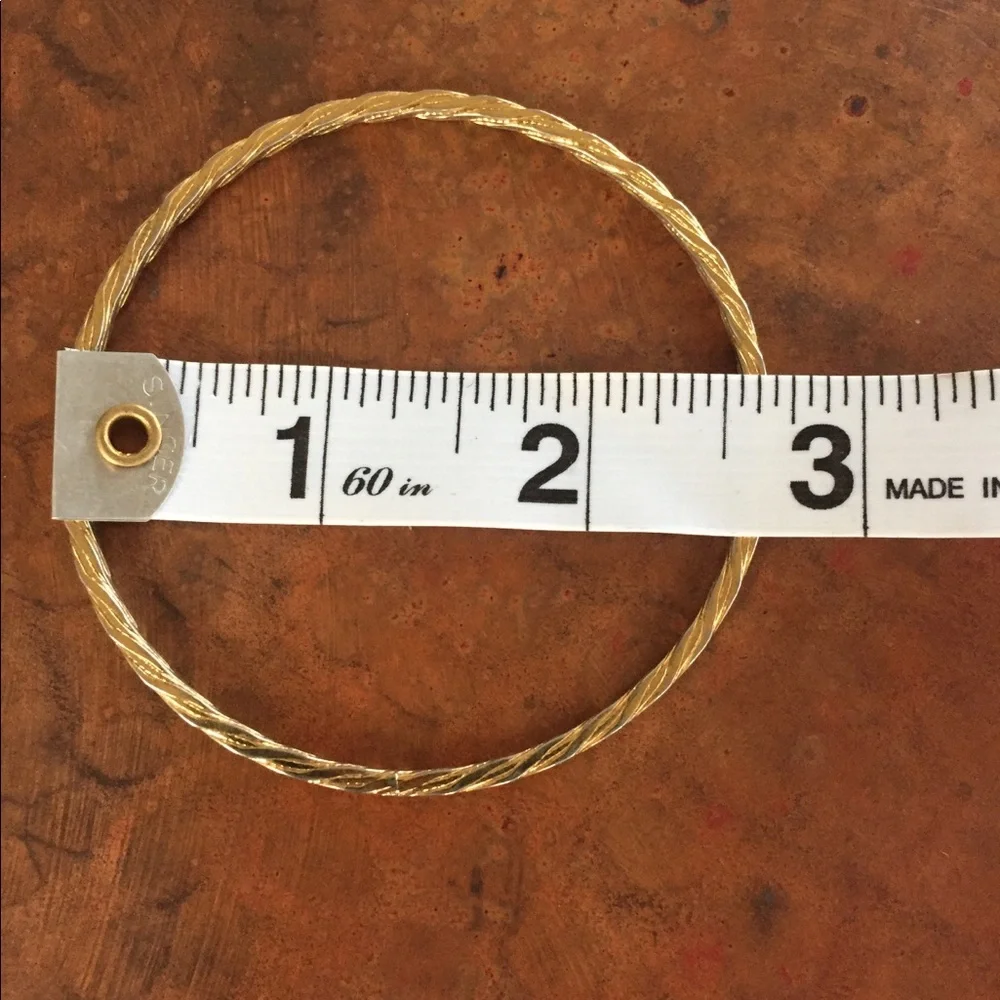 Vintage Gold bracelet with box twist design - Picture 3 of 4